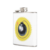 点灯したヒューズが爆発 フラスク (左)