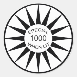 点灯した場合のピンボールスペシャル ラウンドシール