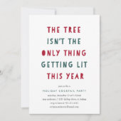 点灯する |ホリデーカクテルパーティの招待状 招待状 (正面)