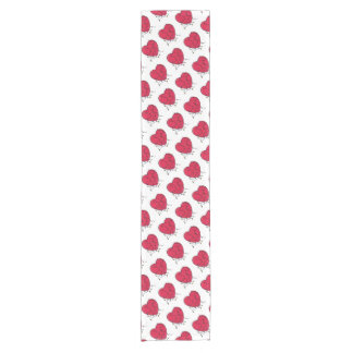 点灯ハート ショートテーブルランナー