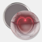 点灯ハート マグネット (正面/裏面)