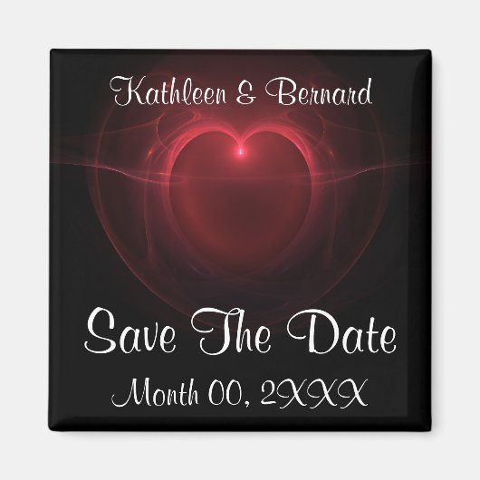 点灯ハート マグネット (正面)