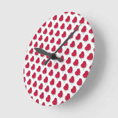 点灯ハート ラウンド壁時計 (傾斜)