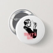 点灯 – ヴィンテージ喫煙おもしろい者 缶バッジ (正面&裏面)