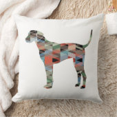 点群ジオメトリパターンシルエットプレイド クッション (ブランケット)