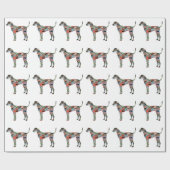 点群ジオメトリパターンシルエットプレイド ラッピングペーパー (フラット)