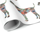 点群ジオメトリパターンシルエットプレイド ラッピングペーパー (ロールコーナー)