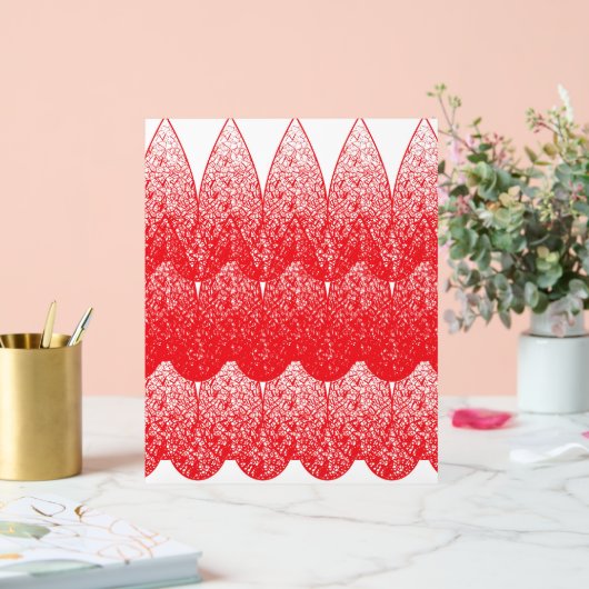 点赤と白の多い背景 アクリルサイン (ウェディング)