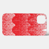 点赤と白の多い背景 Case-Mate iPhoneケース (裏面 (横))