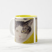 点顔の絵画 ツートーンマグカップ (正面左)