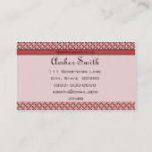 点魅力的とストライプ(イチゴ) 名刺 (裏面)