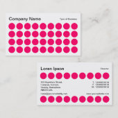 点-白黒ネオン赤 名刺 (正面/裏面)