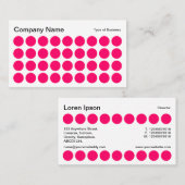 点-白黒ネオン赤 名刺 (正面/裏面)