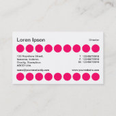 点-白黒ネオン赤 名刺 (裏面)