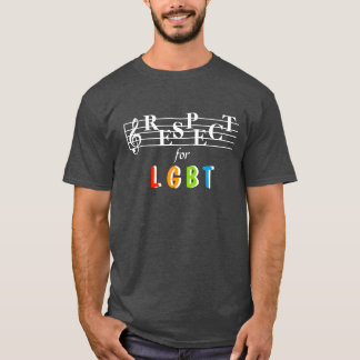 点LGBTの認識度の人のTシャツ Tシャツ