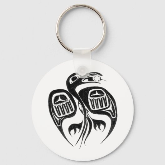 烏が太陽を奪う キーホルダー (正面)