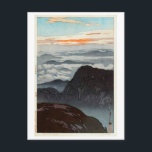 烏帽子岳の旭,山烏帽子，吉田博，ウッドカット ポストカード<br><div class="desc">吉田博吉田博（よしだひろし、1876年9月19日–1950年4月5日）は、20世紀の画家・木版画日本の家。新版画スタイルの一もっとも偉大人と評され、特に優れた景観プリントで知られる。吉田さんは広く旅をし日本のて、タージマハルやスイスアルプス、グランドキャニオンや州の国立公園など伝統的日本の、ウッドカットのスタイルで行われた非主題のイメージで特に知られ統一されたた。引用文：ウィキペディア</div>