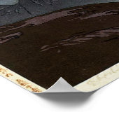 烏帽子岳の旭, Mount Eboshi, Hiroshi Yoshida, Woodcut ポスター (角)