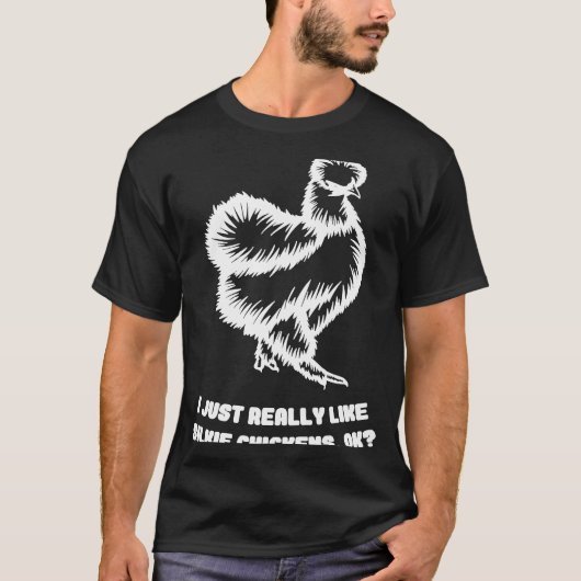 烏骨鶏のブリーダー養鶏の名言 Tシャツ (正面)