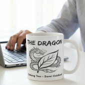 烏龍茶のドラゴン禅線画 コーヒーマグカップ