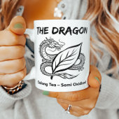 烏龍茶のドラゴン禅線画 コーヒーマグカップ