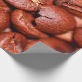 焙煎したブラウンコーヒー豆 ラッピングペーパー (角)