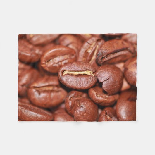 焙煎コーヒー豆 フリースブランケット (正面(横))