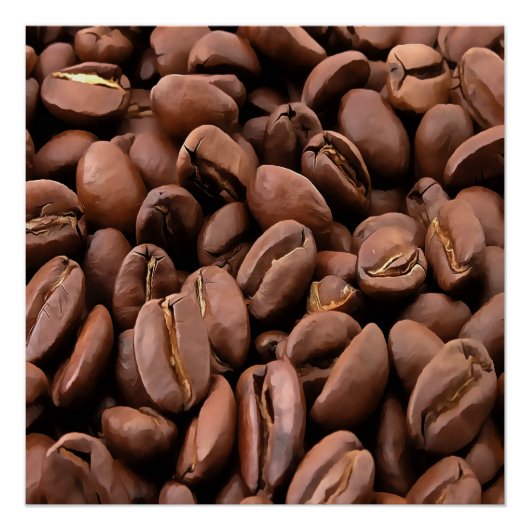 焙煎芸術的コーヒー豆 ポスター (正面)