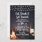 焚き火とビールフォレストの感謝祭 招待状 (正面)