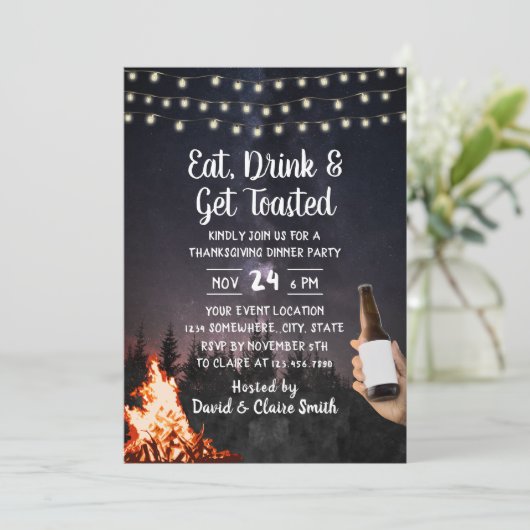 焚き火とビールフォレストの感謝祭 招待状 (スタンド正面)