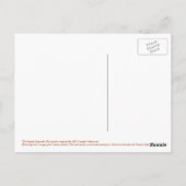 焚き火の夜の歴史的はがき ポストカード (裏面)