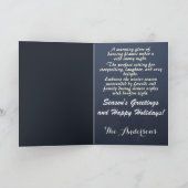 焚き火の灯りと冬の夜 シーズンカード (内部)