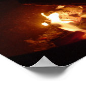 焚き火キャンプファイア火炎ポスター ポスター (角)