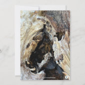 焚き火キャンプファイア焚き木写真招待状 招待状 (裏面)