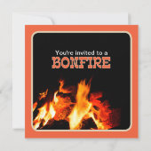 焚き火バースデーパーティーの招待状 招待状 (裏面)