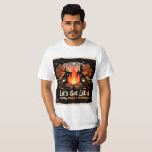 焚き火バースデーパーティTシャツ Tシャツ (正面フル)
