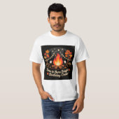 焚き火バースデーパーティTシャツ Tシャツ (正面フル)