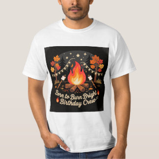 焚き火バースデーパーティTシャツ Tシャツ
