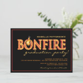 焚き火フレイムズ卒業パーティー招待状 招待状 (スタンド正面)