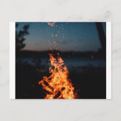 焚き火 ポストカード (正面)