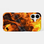 焚き火 iPhone 16ケース (裏面横)
