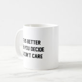 無いと思えば命は善気にし コーヒーマグカップ (正面左)