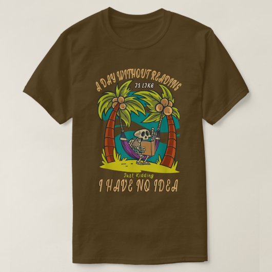 無い日読は本の如し Tシャツ (デザイン正面)