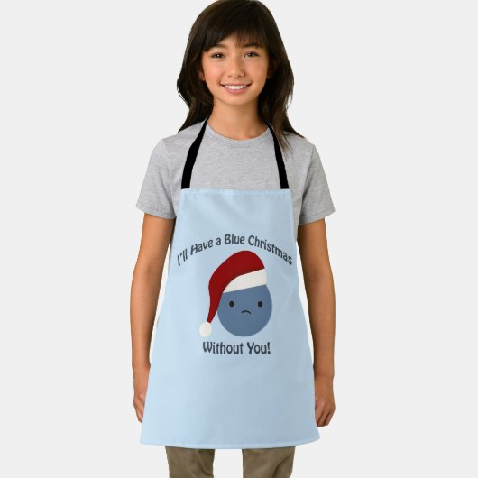 無い青いクリスマス エプロン (インサイチュ)