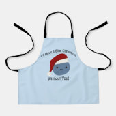 無い青いクリスマス エプロン (正面)