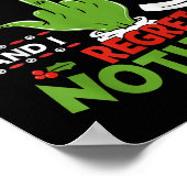 無おもしろい名のいけなリストのクリスマスのリスト ポスター (角)