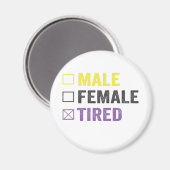 無おもしろい性性性性性LGBTプライド非二値 マグネット (正面/裏面)