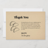 無おもしろい料タ結婚コスサンキューカード サンキューカード (正面)