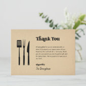 無おもしろい料BBQ結婚サンキューカード サンキューカード (スタンド正面)