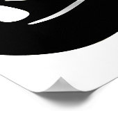 無お洒落邪気の反射 ポスター (角)